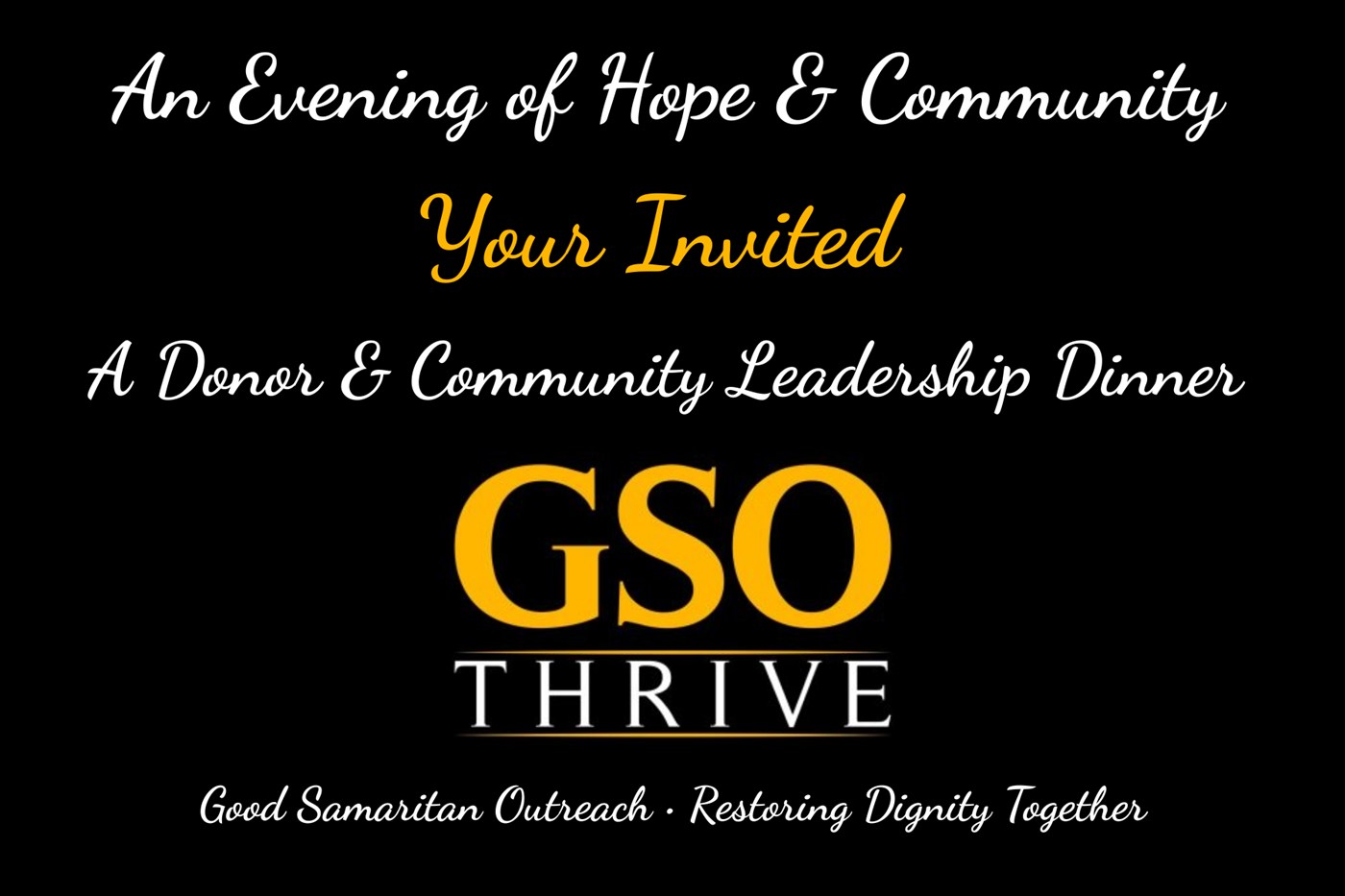 Donor & Community Leadership Dinner
